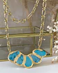 Collar Marina Placa Turquesa Gold  - Miniatura 2