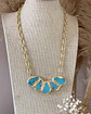 Collar Marina Placa Turquesa Gold  - Miniatura 8