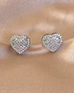 Aros Corazón Circones Silver - Miniatura 1