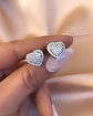 Aros Corazón Circones Silver - Miniatura 2