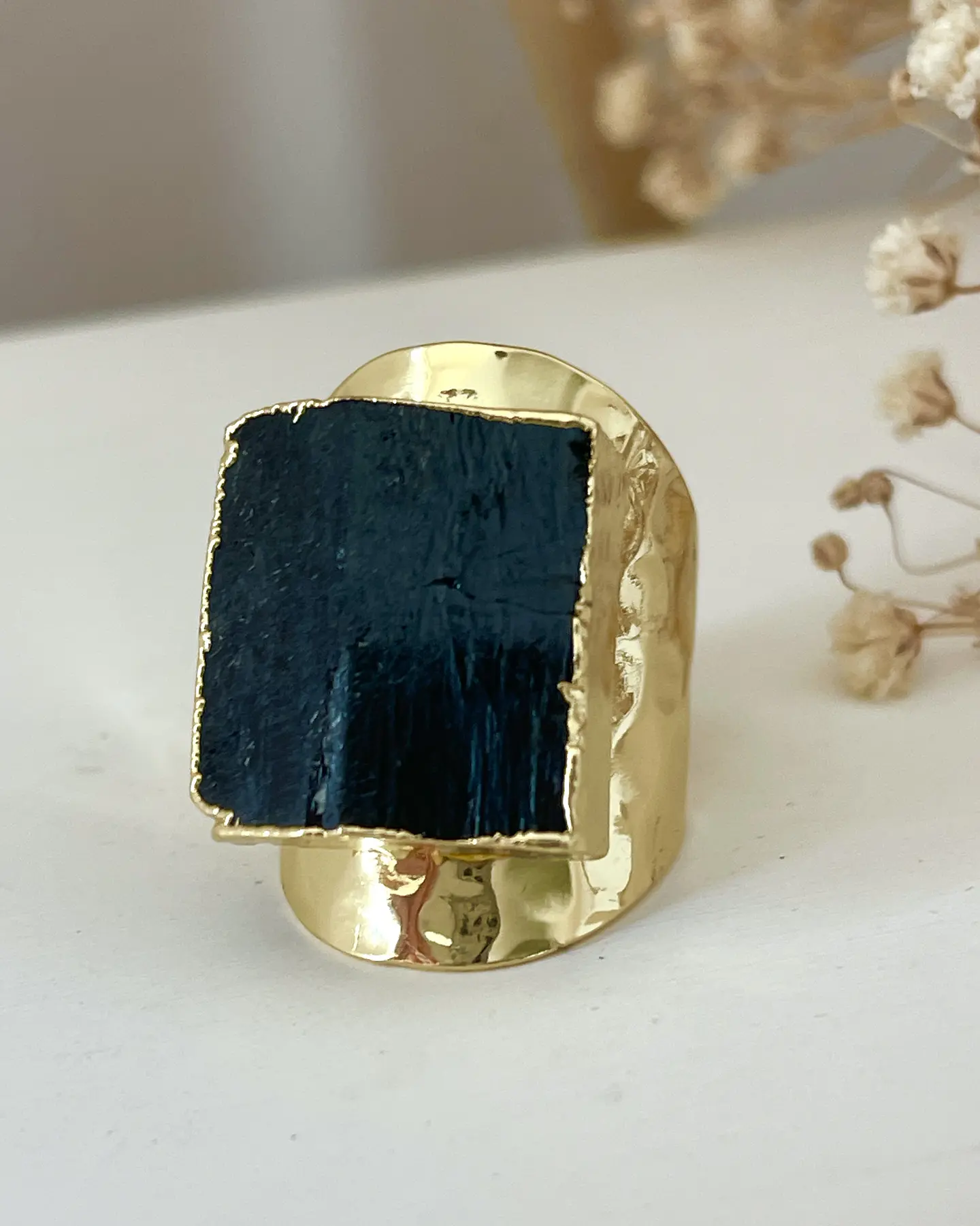Anillo Maxi Turmalina Negra  5