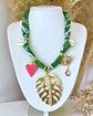 Collar Bandana Verde Hoja Multidije Gold  - Miniatura 2
