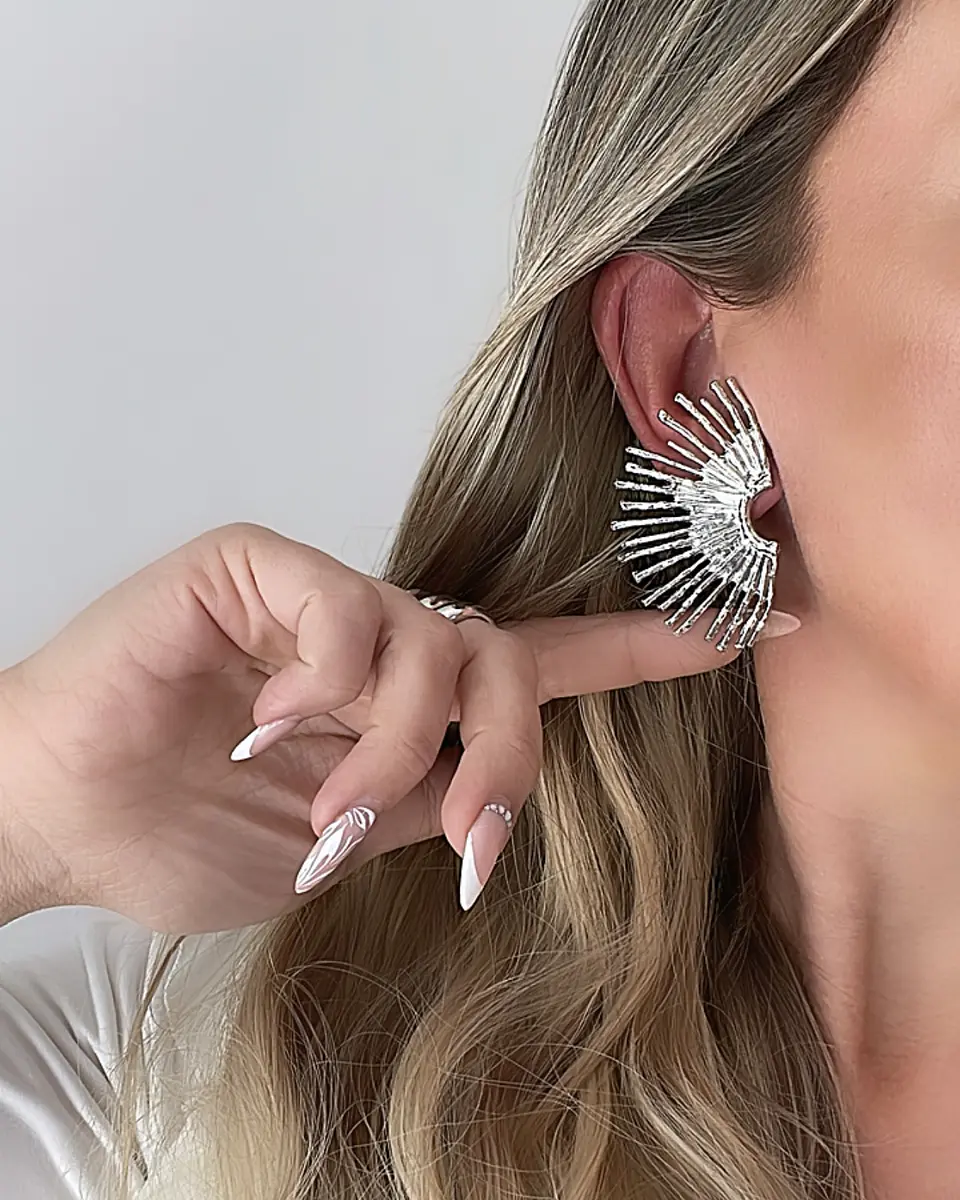 Aros Maxi Sol  Rayos Silver 1