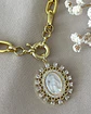 Collar Medalla Virgen de los Rayos Maxi eslabones Gold - Miniatura 3
