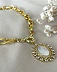 Collar Medalla Virgen de los Rayos Maxi eslabones Gold - Miniatura 4