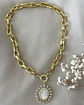 Collar Medalla Virgen de los Rayos Maxi eslabones Gold - Miniatura 6