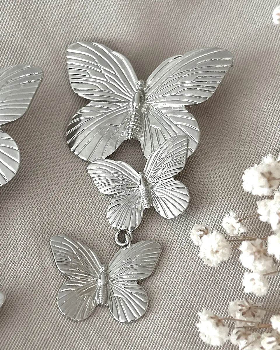 Maxi Aros Trío  Mariposas Silver 5