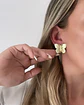 Aros Mariposa solitaria Gold - Miniatura 2