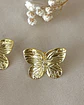 Aros Mariposa solitaria Gold - Miniatura 5
