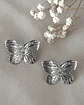Aros Mariposa solitaria Silver - Miniatura 3