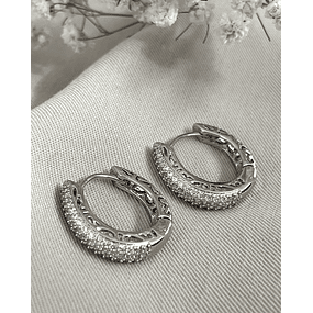 Aros Argolla Circones Silver