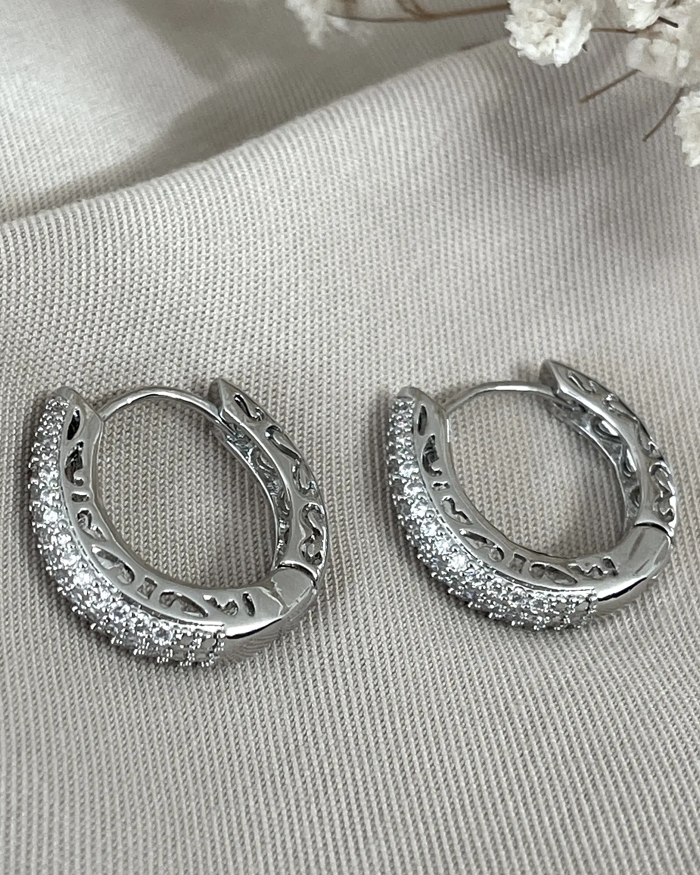 Aros Argolla Circones Silver 3
