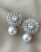 Aros Praga Perla y Circones Silver  - Miniatura 5