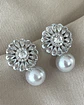 Aros Praga Perla y Circones Silver  - Miniatura 1