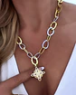 Collar Nudo de Bruja Maxi Eslabones Silver & Gold - Miniatura 5