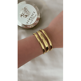  Brazalete Triple Banda Ibiza Gold