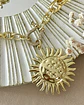 Collar XL Maxi Girasol eslabones mixtos  - Miniatura 3