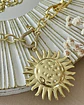 Collar XL Maxi Girasol eslabones mixtos  - Miniatura 5