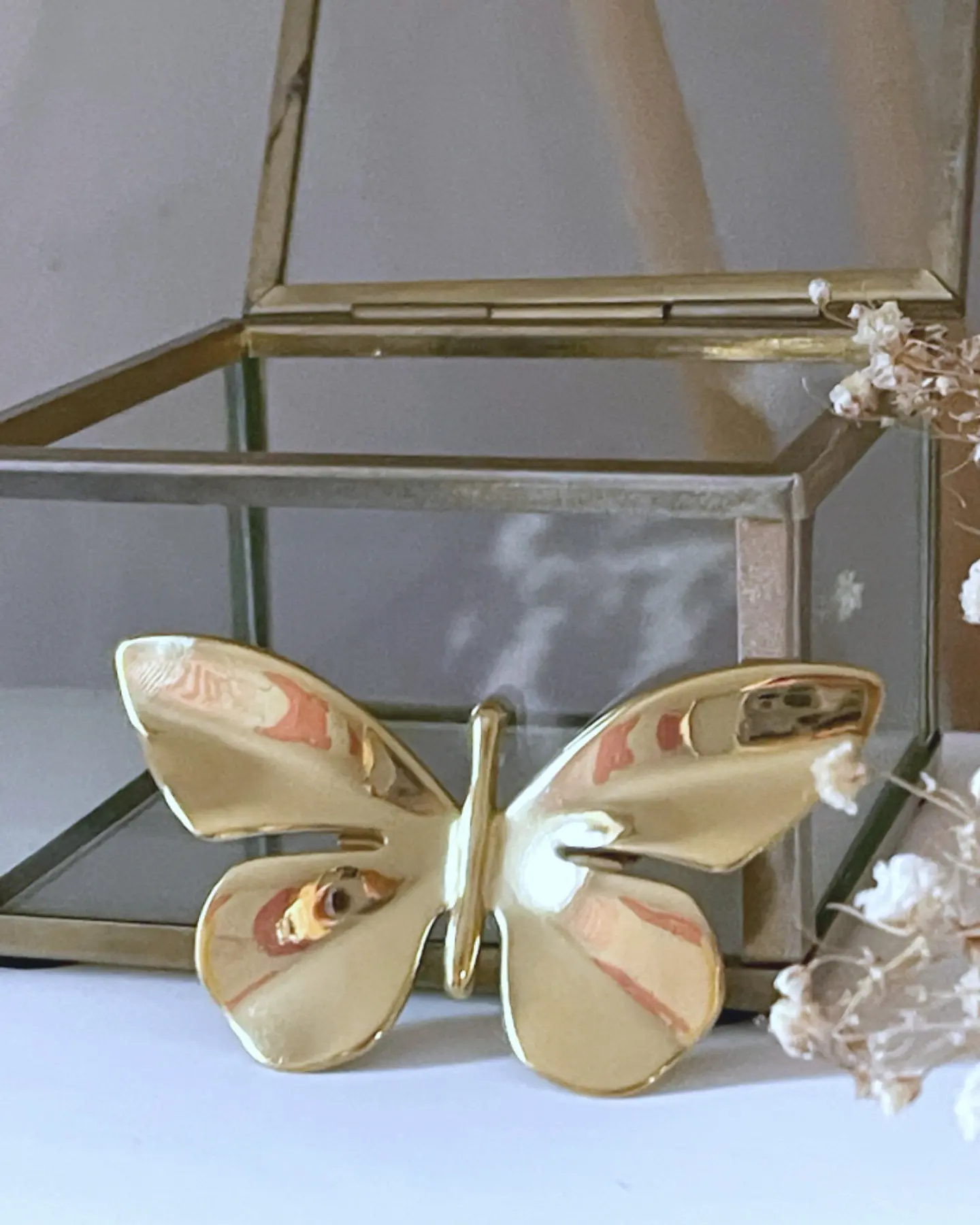 Broche Maxi Mariposa Metallic Gold  4