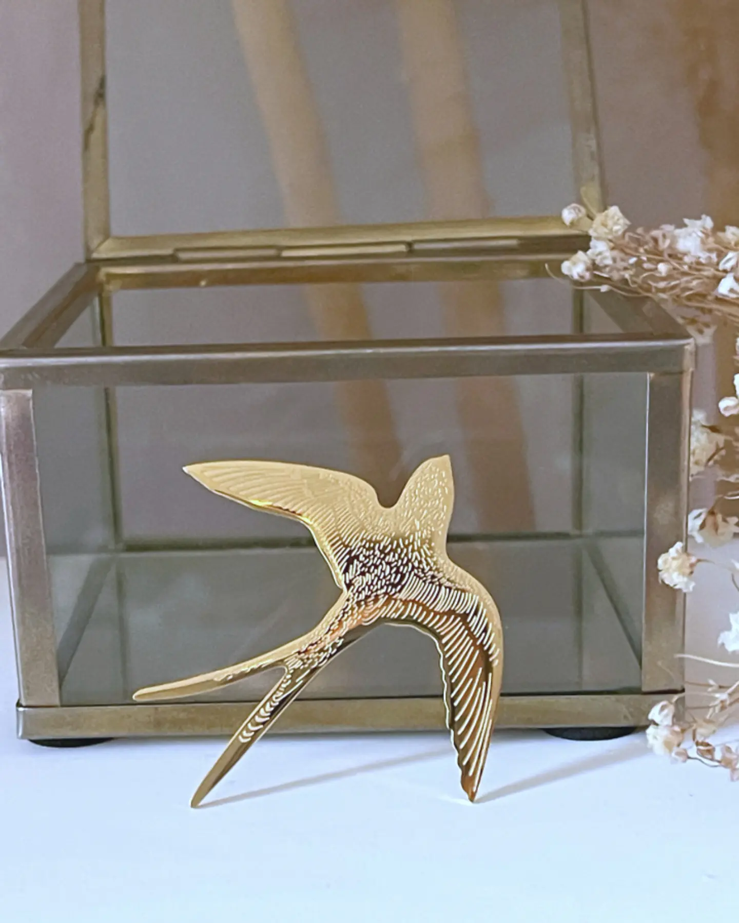 Broche Golondrina Metallic Gold 2