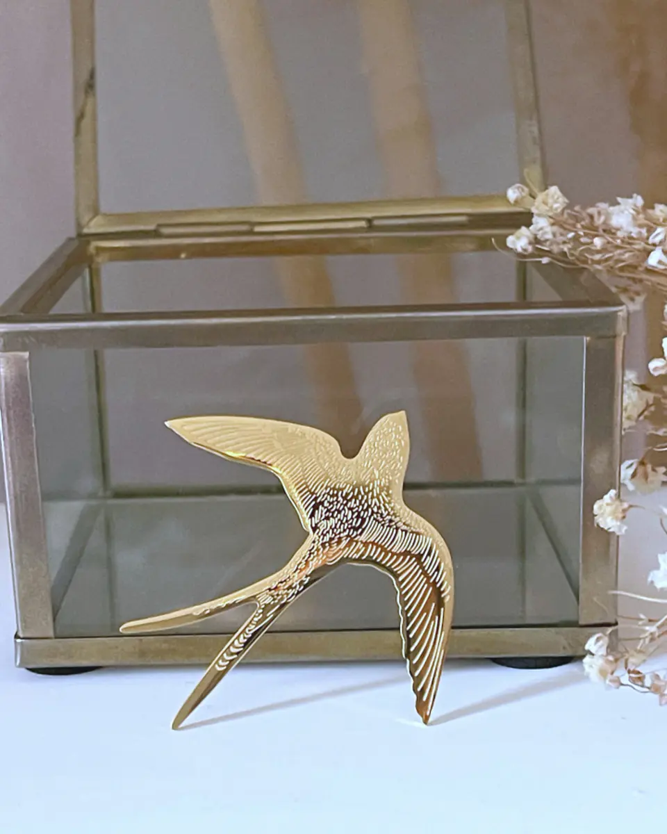 Broche Golondrina Metallic Gold 2