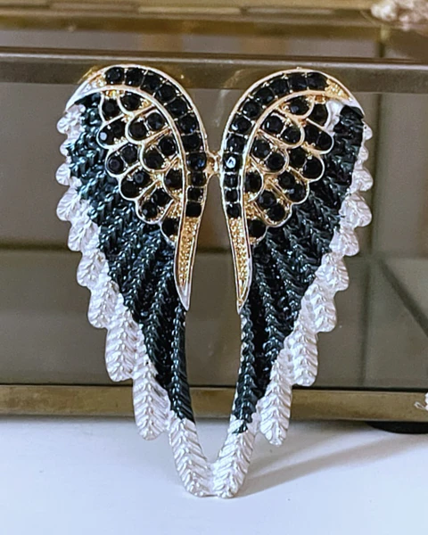 Broche Maxi Alas Blue Gold