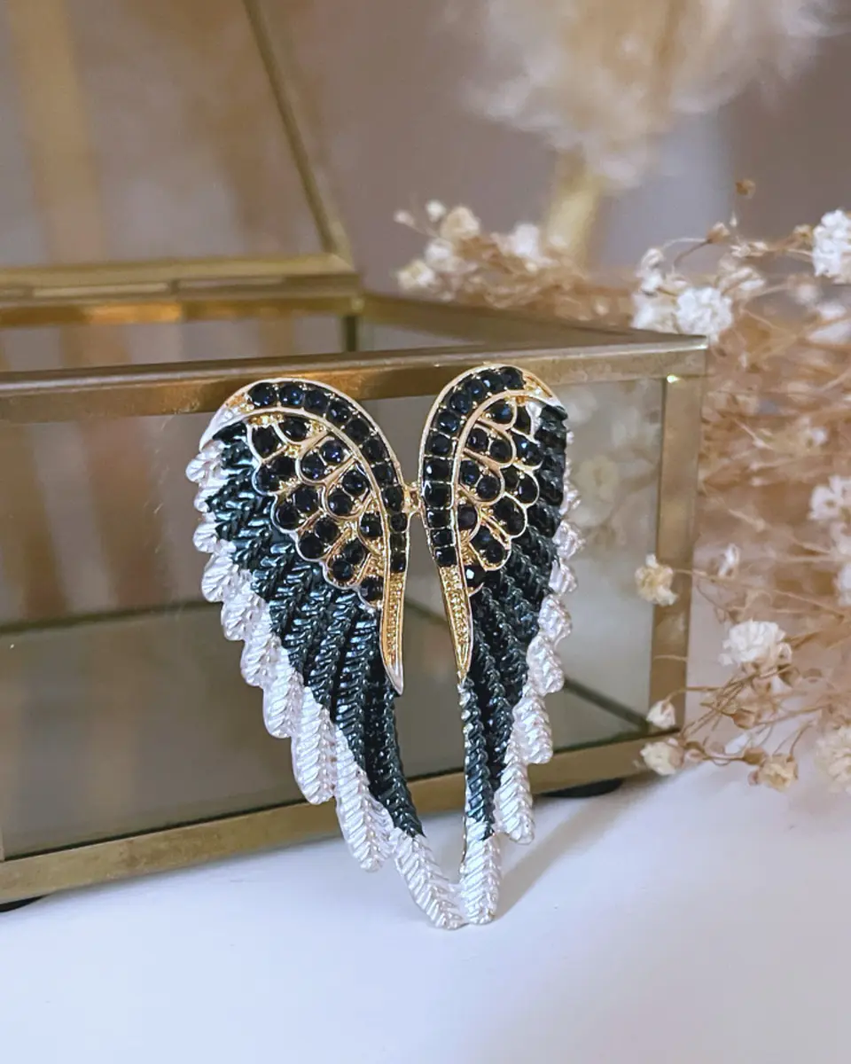 Broche Maxi Alas Blue Gold 2