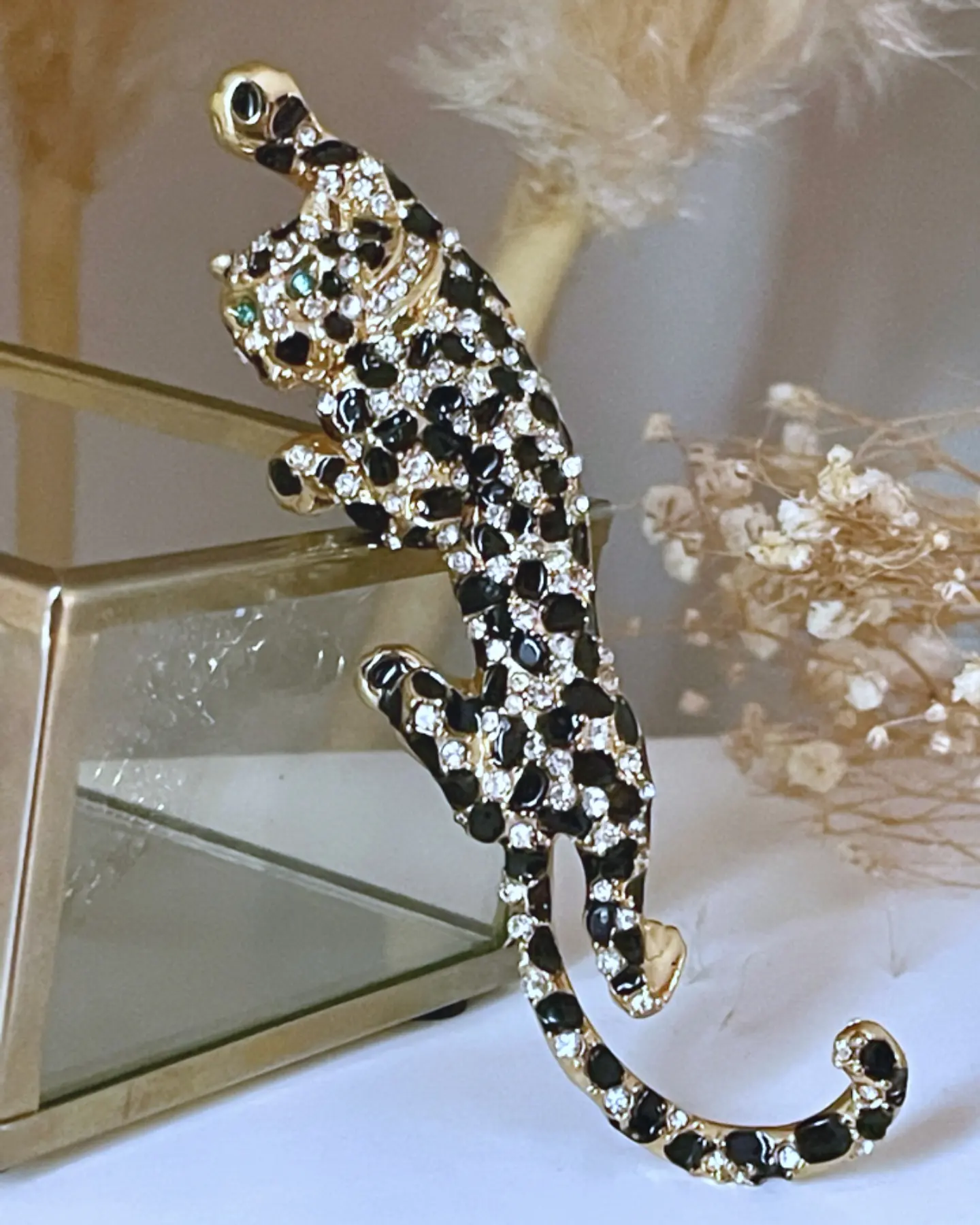 Broche Maxi Leopardo Black & Gold 4