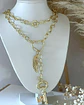 Collar XL Conector Corazón Llave Ala y Estella gold  - Miniatura 2