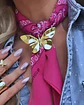 Broche Maxi Mariposa Metallic Gold  - Miniatura 1