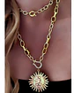 Collar XL Maxi Girasol eslabones mixtos  - Miniatura 1