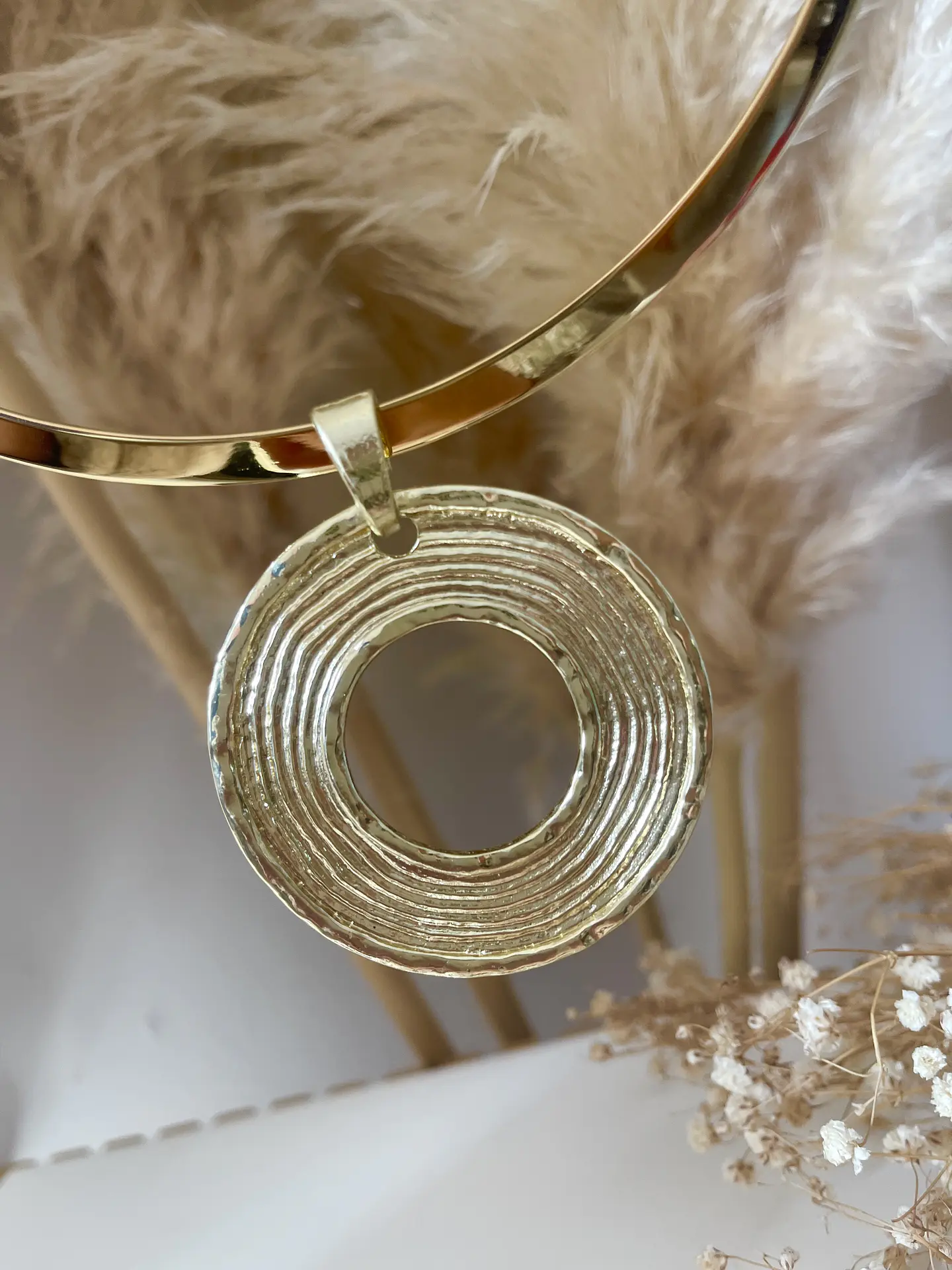 Collar Tiara gruesa Malaga gold 9