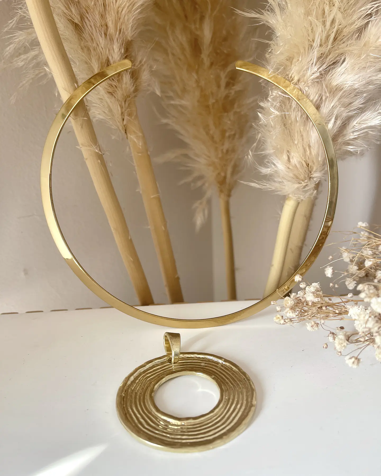 Collar Tiara gruesa Malaga gold 4