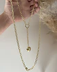 Collar XL Corazón Lariat con conector Gold  - Miniatura 7