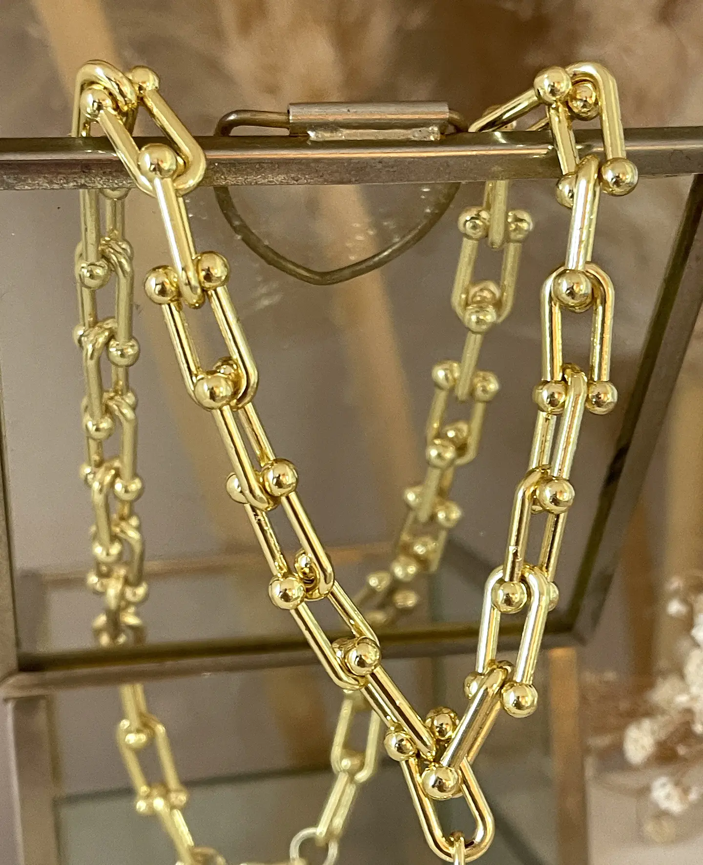 Collar Caracola eslabones Tiffany Gold 5