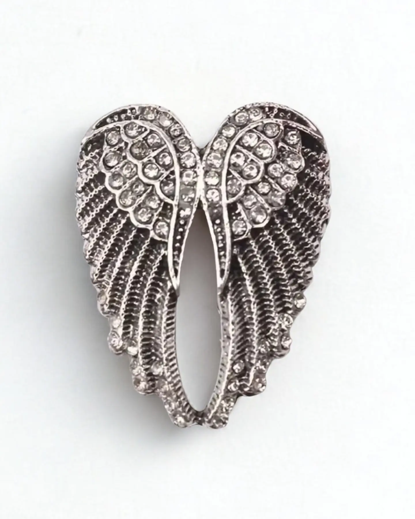 Broche Alas  Strass Silver 2
