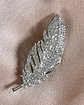 Broche Feather Strass Silver - Miniatura 2