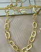 Collar Candado corazón Black maxi eslabones Gold - Miniatura 9