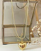Collar Corazón Inflado Cadena Veneciana Gold - Miniatura 3