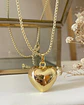 Collar Corazón Inflado Cadena Veneciana Gold - Miniatura 2