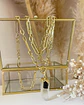 Collar XL Punta Cuarzo Cristal y Turmalina Negra Gold - Miniatura 2
