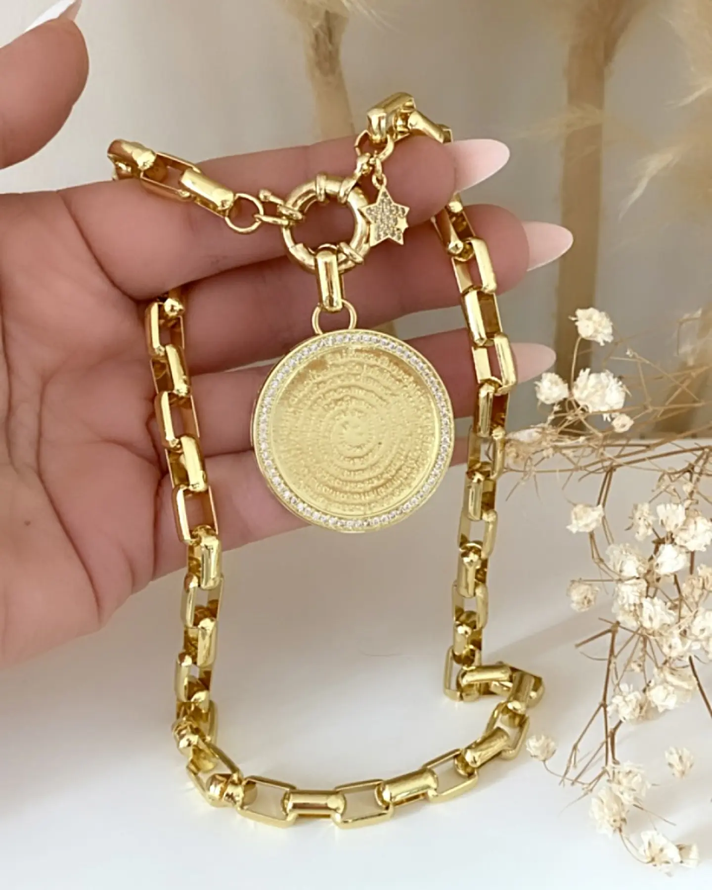 Collar Medallón Padre Nuestro Circones 2