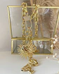 Collar Maxi Girasol y Llave broche Luxury Gold - Miniatura 5