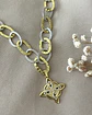 Collar Nudo de Bruja Maxi Eslabones Silver & Gold - Miniatura 4