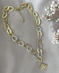 Collar Nudo de Bruja Maxi Eslabones Silver & Gold - Miniatura 2