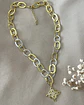 Collar Nudo de Bruja Maxi Eslabones Silver & Gold - Miniatura 7