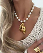 Collar Maxi Caracola Perlas Gold - Miniatura 3