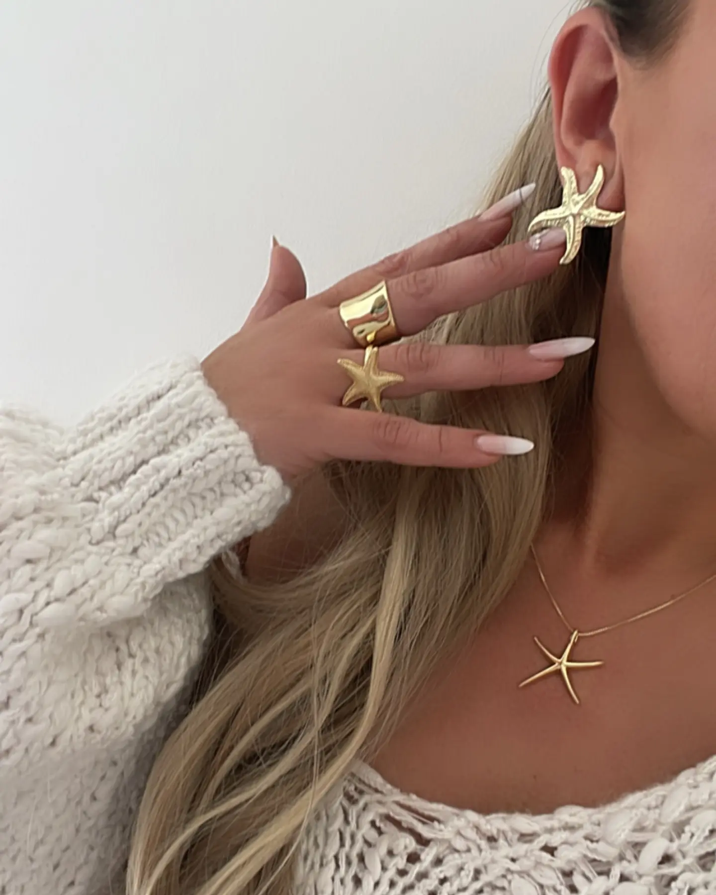 Aros Estrella de Mar Gold 4