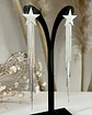 Aros Estrella Cascada Flecos Silver - Miniatura 2