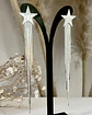 Aros Estrella Cascada Flecos Silver - Miniatura 5